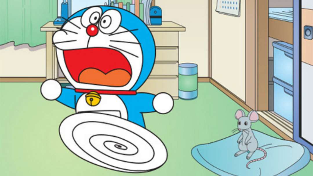 Thông minh, đáng yêu là thế nhưng Doraemon lại có nỗi sợ chuột nhắt.