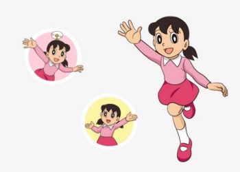 Đặc điểm dễ nhận dạng của Shizuka là đôi mắt to tròn