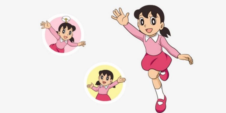 Đặc điểm dễ nhận dạng của Shizuka là đôi mắt to tròn